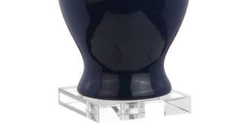 Liberty 31" Ceramic/Crystal LED Table Lamp - JONATHAN Y